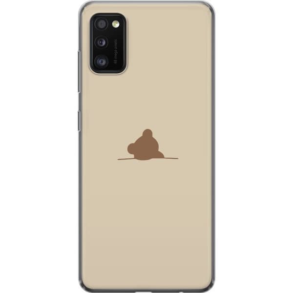 Kännykkäkuori Samsung Galaxy A41-laitteelle, jossa on Nalle kuvio