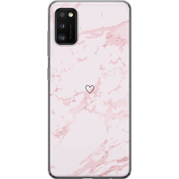 Mobilcover til Samsung Galaxy A41 med Rosa Hjerte motiv