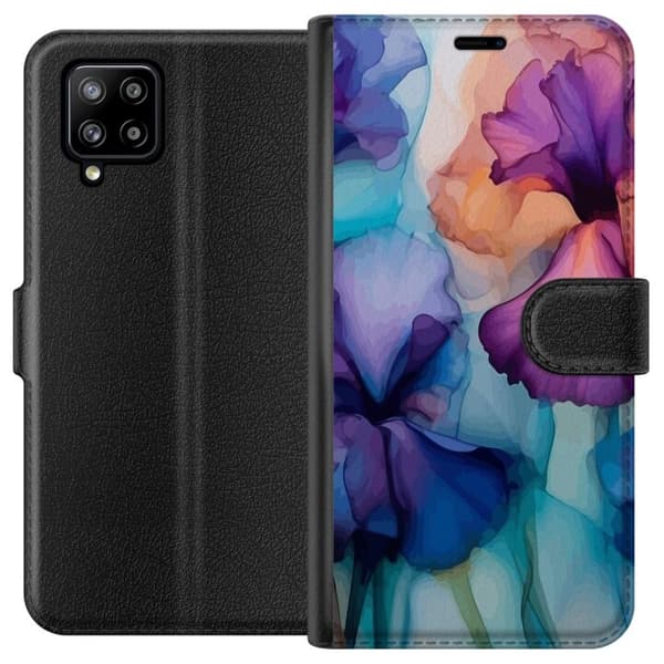 Tegnebogsetui til Samsung Galaxy A42 5G med Magiske blomster motiv