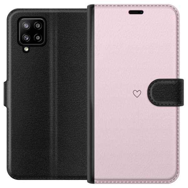 Tegnebogsetui til Samsung Galaxy A42 5G med Hjerte motiv