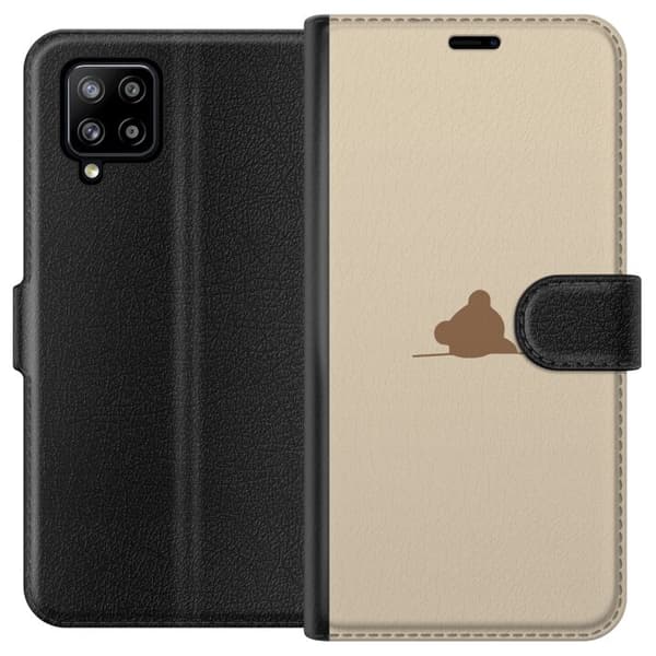 Tegnebogsetui til Samsung Galaxy A42 5G med Nalle motiv
