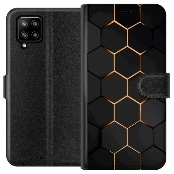 Tegnebogsetui til Samsung Galaxy A42 5G med Luksuriøst Mønster motiv