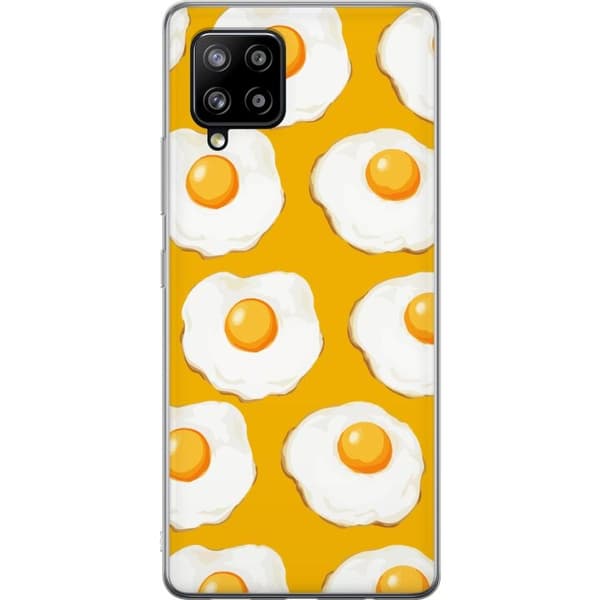 Mobildeksel til Samsung Galaxy A42 5G med Stekt egg motiv