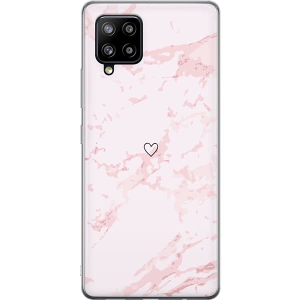 Mobildeksel til Samsung Galaxy A42 5G med Rosa Hjerte motiv