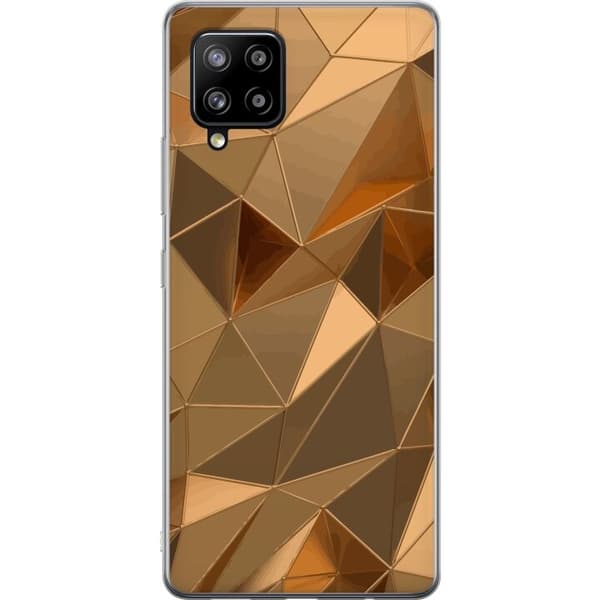 Mobildeksel til Samsung Galaxy A42 5G med 3D Gull motiv
