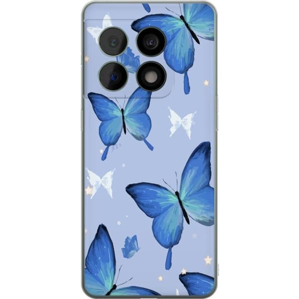 Kännykkäkuori OnePlus 10 Pro-laitteelle, jossa on Sinisiä perhosia kuvio