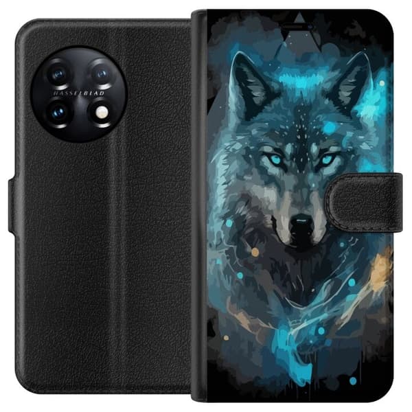 Lommeboketui til OnePlus 11 med Ulve motiv