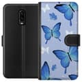 Pikkukuva 1 / 4: Lompakkokotelo OnePlus 6T-laitteelle, jossa on Sinisiä perhosia kuvio