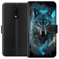 Miniatyrbillede 2 af 4: Tegnebogsetui til OnePlus 7 med Ulve motiv