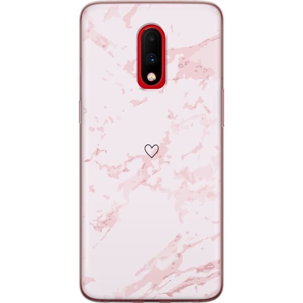 Mobilskal till OnePlus 7 med Rosa Hjärta motiv