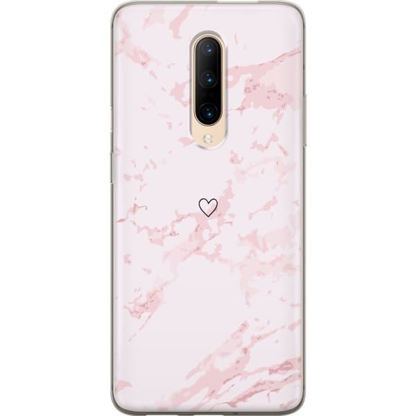 Mobilcover til OnePlus 7 Pro med Rosa Hjerte motiv