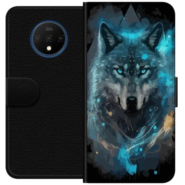 Lommeboketui til OnePlus 7T med Ulve motiv