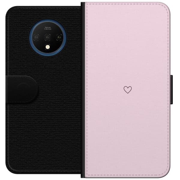 Tegnebogsetui til OnePlus 7T med Hjerte motiv