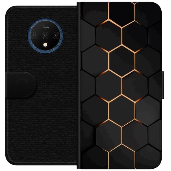 Tegnebogsetui til OnePlus 7T med Luksuriøst Mønster motiv