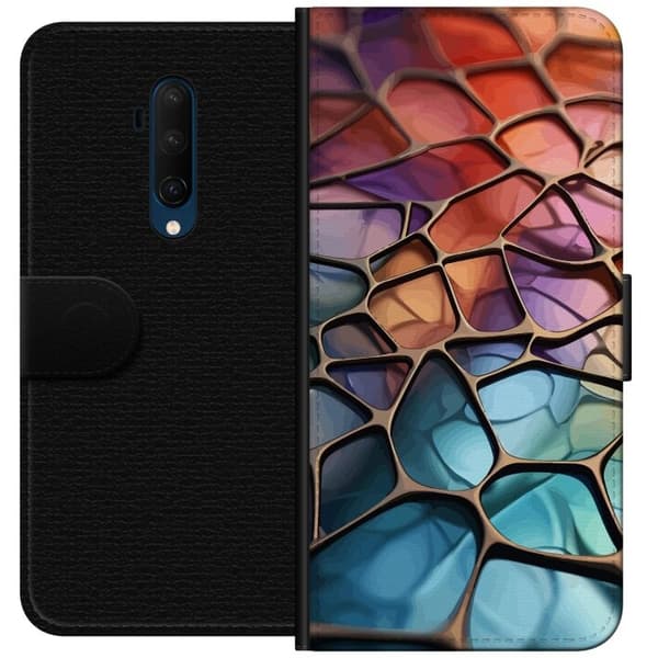 Lommeboketui til OnePlus 7T Pro med Metalliskt mønster motiv