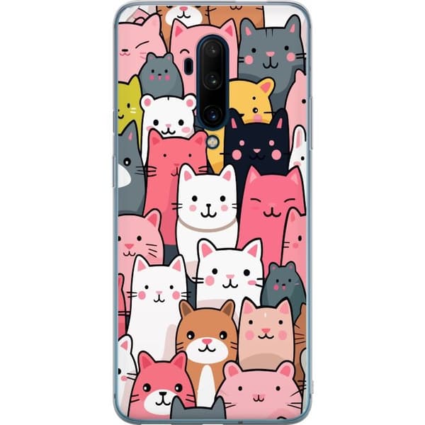 Kännykkäkuori OnePlus 7T Pro-laitteelle, jossa on Kissan kuviointi kuvio