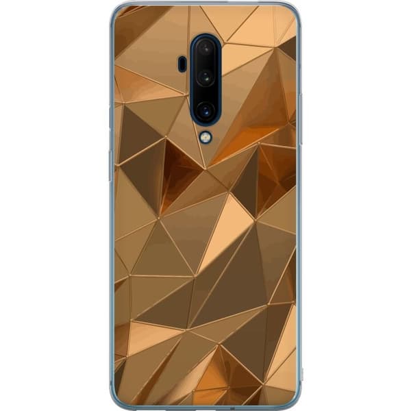 Mobildeksel til OnePlus 7T Pro med 3D Gull motiv