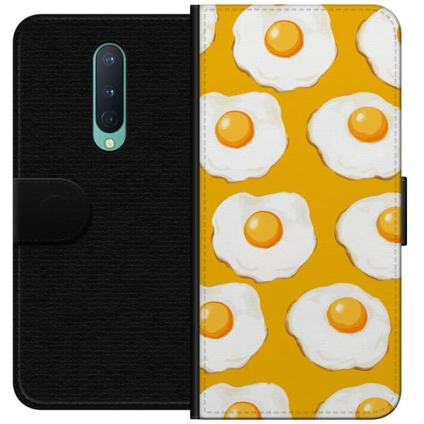 Tegnebogsetui til OnePlus 8 med Stegt æg motiv