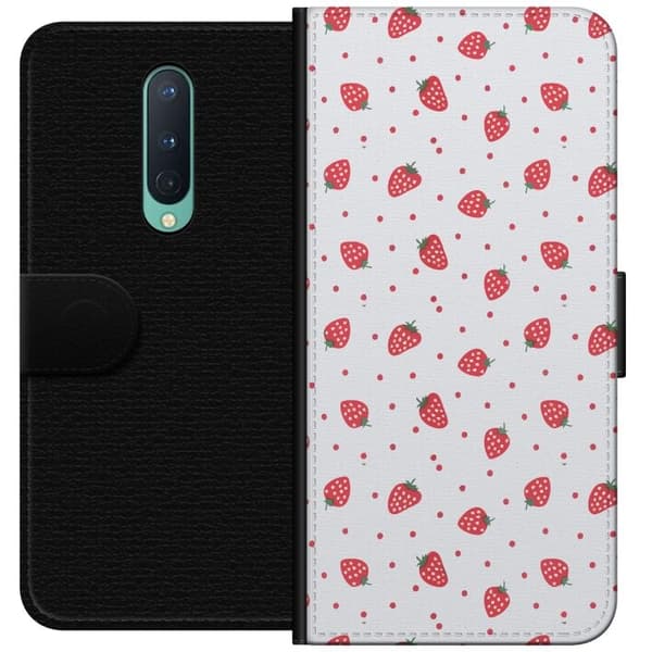 Tegnebogsetui til OnePlus 8 med Jordbær motiv