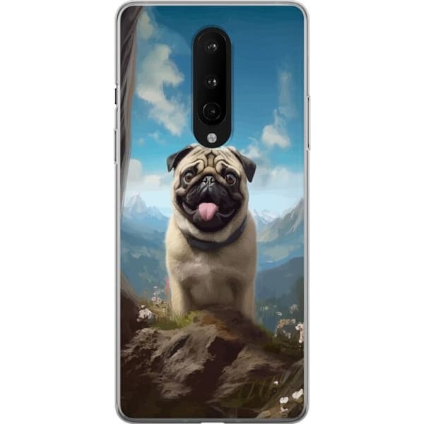 Mobildeksel til OnePlus 8 med Glad Hund motiv