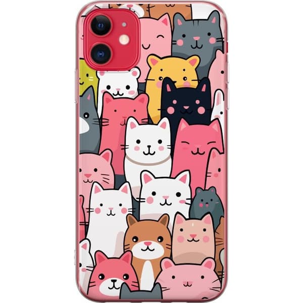 Mobilskal till Apple iPhone 11 med Kattmönster motiv