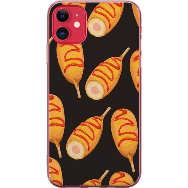 Mobilskal till Apple iPhone 11 med Kycklingklubba motiv