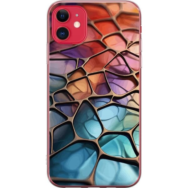 Mobilskal till Apple iPhone 11 med Metalliskt mönster motiv