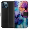 Miniatyrbilde 1 av 4: Lommeboketui til Apple iPhone 12 Pro med Magiske blomster motiv