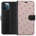 Miniatyrbillede 1 af 4: Tegnebogsetui til Apple iPhone 12 Pro med Kirsebær motiv