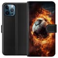 Miniatyrbilde 1 av 4: Lommeboketui til Apple iPhone 12 Pro med Fotball motiv