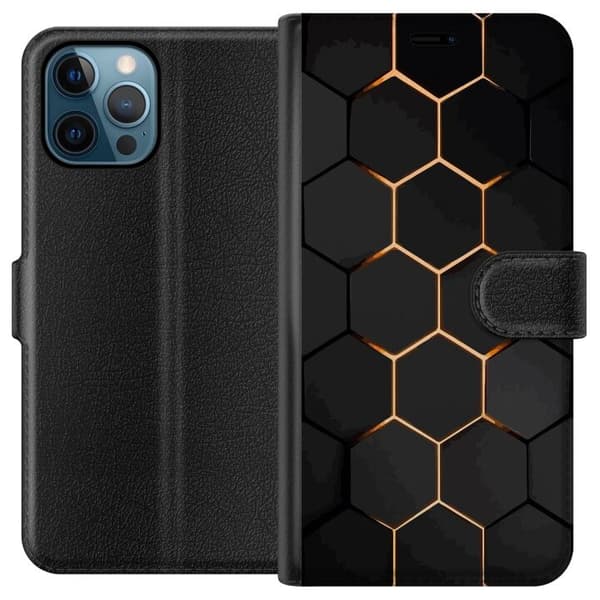 Tegnebogsetui til Apple iPhone 12 Pro med Luksuriøst Mønster motiv