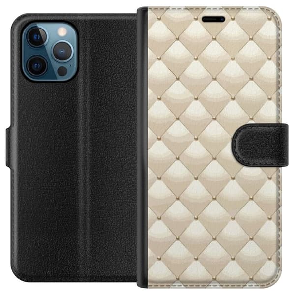 Lommeboketui til Apple iPhone 12 Pro med Gullglans motiv