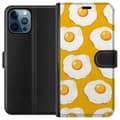 Miniatyrbillede 1 af 4: Tegnebogsetui til Apple iPhone 12 Pro Max med Stegt æg motiv