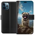 Miniatyrbillede 1 af 4: Tegnebogsetui til Apple iPhone 12 Pro Max med Glad Hund motiv
