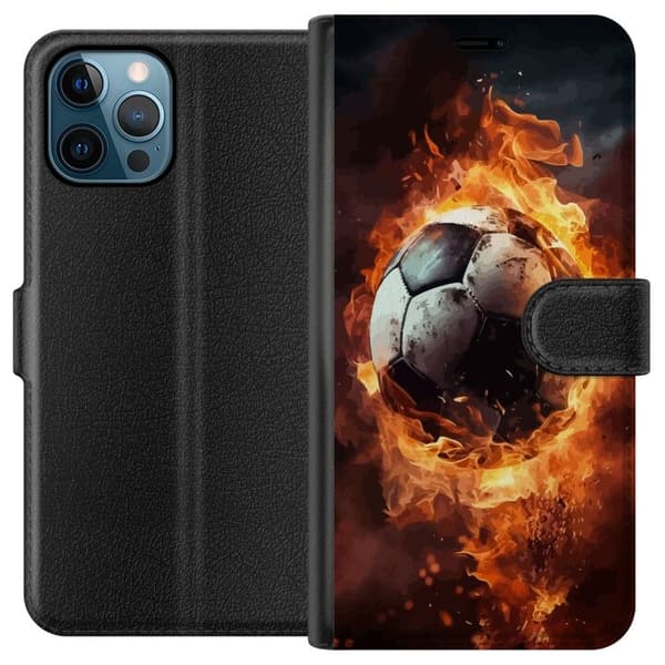 Lommeboketui til Apple iPhone 12 Pro Max med Fotball motiv