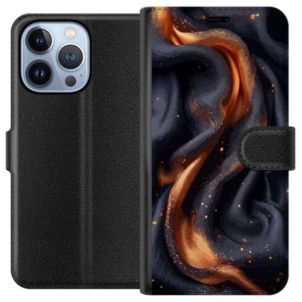 Tegnebogsetui til Apple iPhone 13 Pro med Brandigt silke motiv