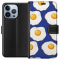 Pikkukuva 1 / 4: Lompakkokotelo Apple iPhone 13 Pro-laitteelle, jossa on Paistetut munat kuvio