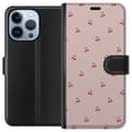 Miniatyrbilde 1 av 4: Lommeboketui til Apple iPhone 13 Pro med Kirsebær motiv