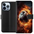 Miniatyrbilde 1 av 4: Lommeboketui til Apple iPhone 13 Pro med Fotball motiv