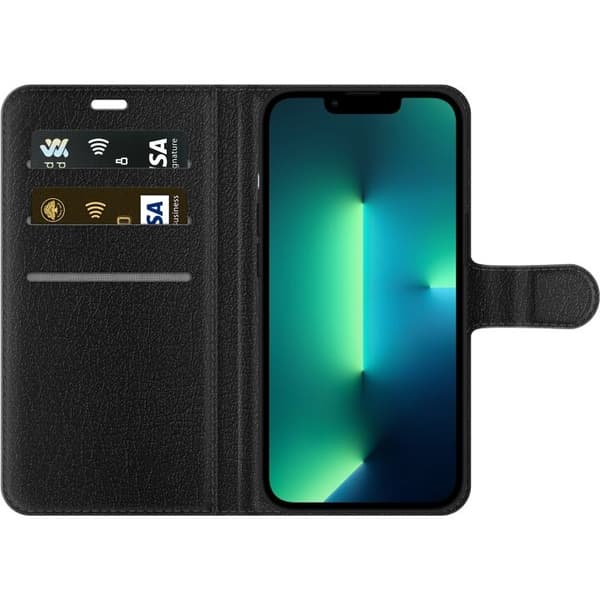 Tegnebogsetui til Apple iPhone 13 Pro med Marmor motiv