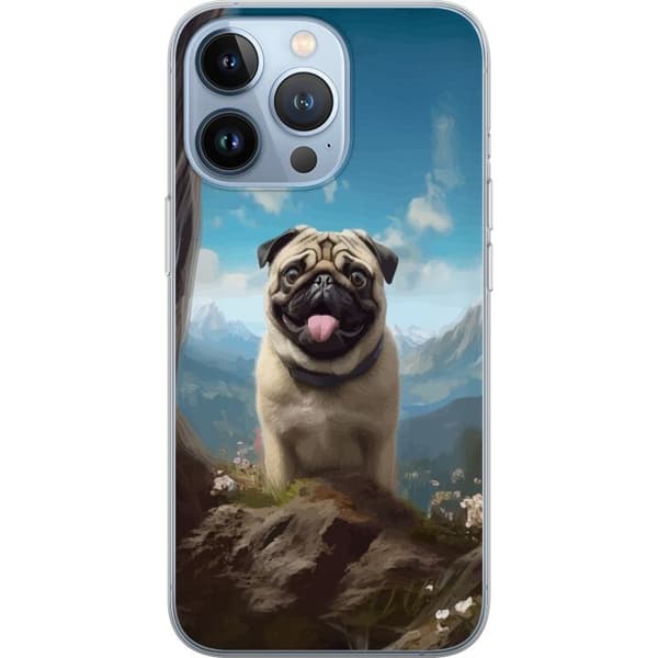 Mobilskal till Apple iPhone 13 Pro med Glad Hund motiv