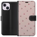 Miniatyrbillede 1 af 4: Tegnebogsetui til Apple iPhone 14 Plus med Kirsebær motiv