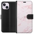 Pikkukuva 1 / 4: Lompakkokotelo Apple iPhone 14 Plus-laitteelle, jossa on Roosa Sydän kuvio