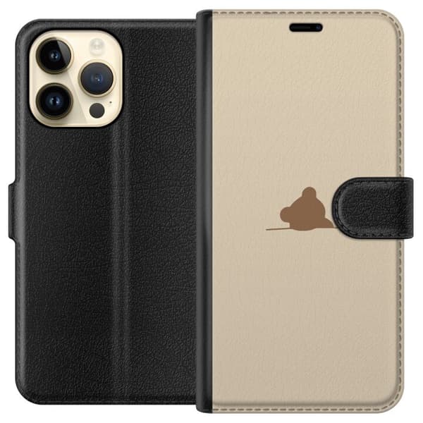Lommeboketui til Apple iPhone 14 Pro Max med Nalle motiv