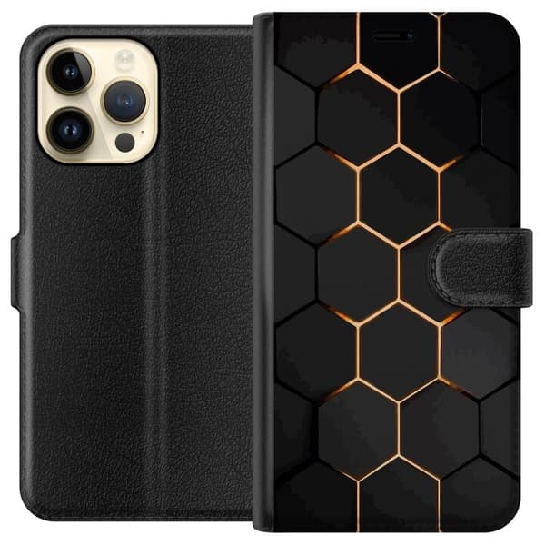 Plånboksfodral till Apple iPhone 14 Pro Max med Lyxigt Mönster motiv