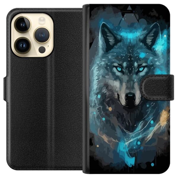 Lompakkokotelo Apple iPhone 15 Pro-laitteelle, jossa on Susi kuvio