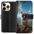 Miniatyrbilde 1 av 4: Lommeboketui til Apple iPhone 15 Pro med Glad Hund motiv