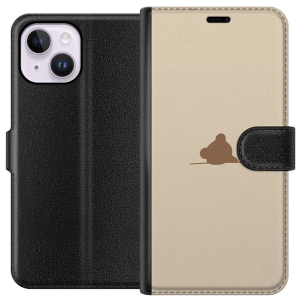 Plånboksfodral till Apple iPhone 15 Plus med Nalle motiv
