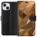 Miniatyrbilde 2 av 4: Lommeboketui til Apple iPhone 15 Plus med 3D Gull motiv