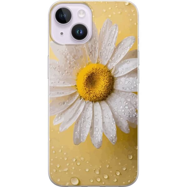 Kännykkäkuori Apple iPhone 15 Plus-laitteelle, jossa on Posliinikukka kuvio